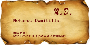 Moharos Domitilla névjegykártya